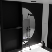 Semiluna LED tükör 50x100cm, érintőíves, páramentesítő rendszer, szabályozható tükrök Korman E alapértelmezett cím Alessandro Design