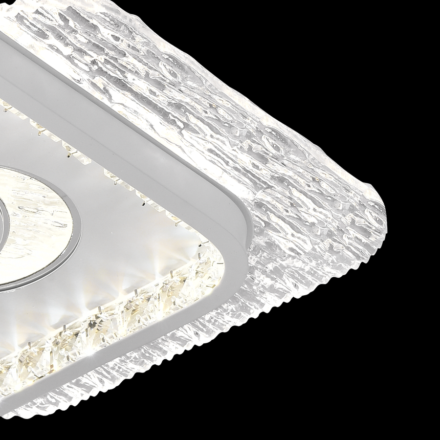 LED csillár PERU 38W, 2 négyzet, hideg/meleg/semleges fény, fehér LED csillárok Alapértelmezett cím Alessandro Design