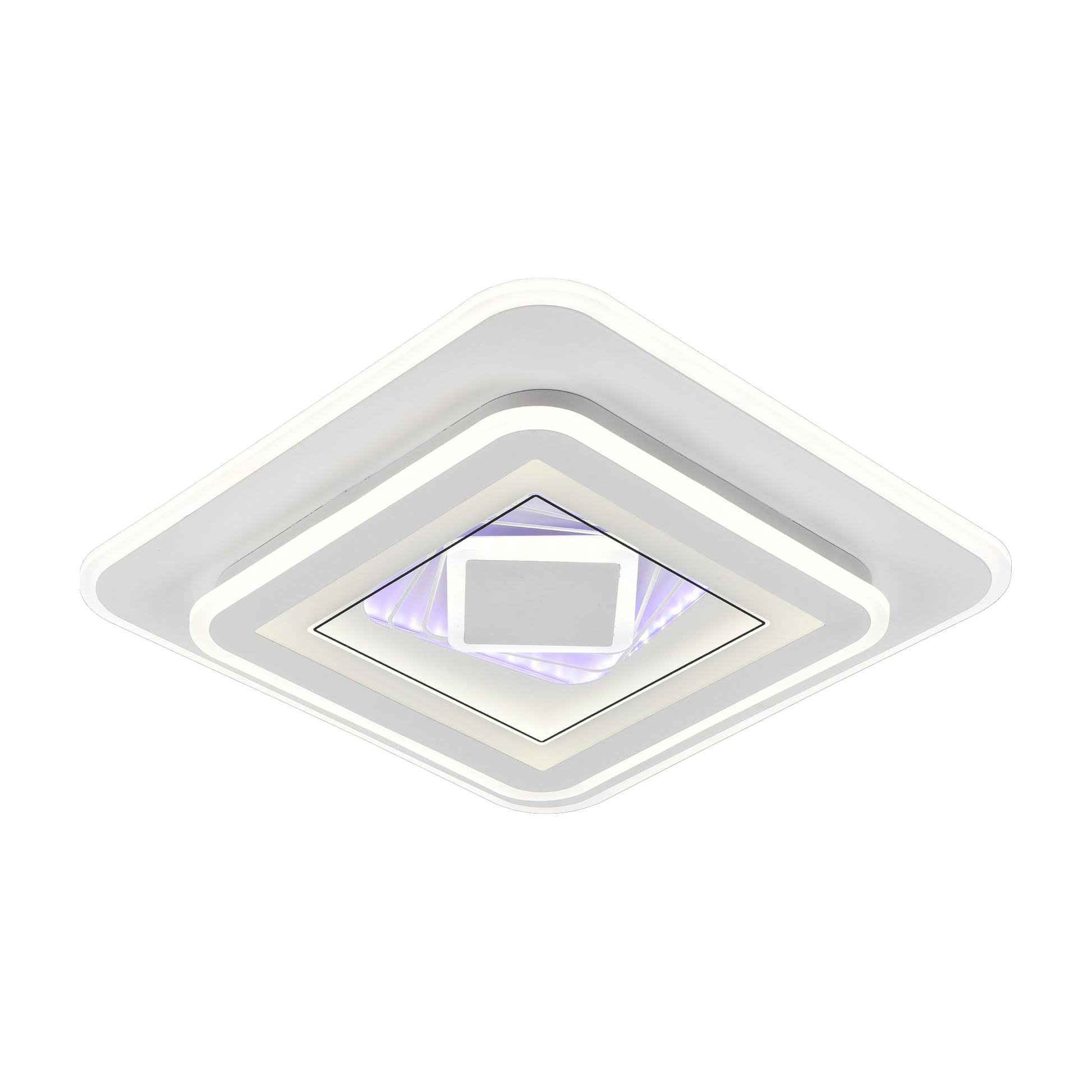 DOLIA LED-csillár, 101W, 50x50cm, hideg/meleg/semleges fény, fehér LED-csillárok alapértelmezett cím Alessandro Design