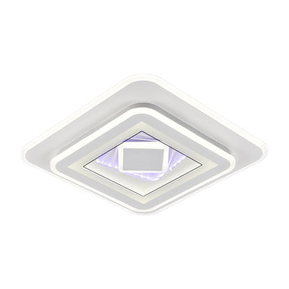 DOLIA LED-csillár, 101W, 50x50cm, hideg/meleg/semleges fény, fehér LED-csillárok alapértelmezett cím Alessandro Design