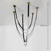 Candelabru Modern, LED, ARIA Largo, 31W, lumina Calda, Negru Candelabre Moderne Default Title Alessandro Design