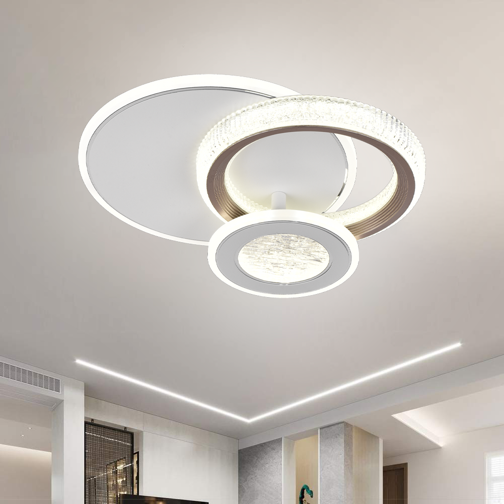 LED csillár NYXORA 44W, 3 kör, hideg/meleg/semleges fény, fehér LED csillárok Alapértelmezett cím Alessandro Design