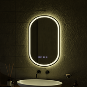 LED érintőtükör ONIRA páramentesítő rendszer, óra és hőmérséklet 50x80 cm Tükrök Korman S Alapértelmezett cím Alessandro Design