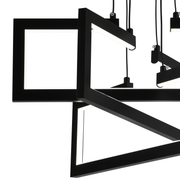 Lustra LED cu telecomanda ,Suspendata 71W, 3 Elemente, lumina Rece/Calda/Neutra, Dimabila, Inaltime Reglabila, Negru Lustre LED cu Telecomanda Default Title Alessandro Design