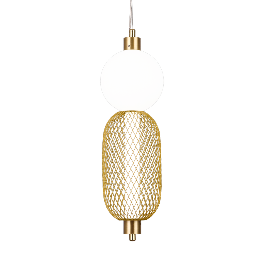 Lustra LED Suspendata LM550/2GD, 11W, Lumina 3000/4000/6000K, Auriu, Inaltime Reglabila Lustre Moderne Default Title Alessandro Design