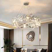 Angelica kristálycsillár 6XE14 ezüst, átmérő 49 cm, állítható magasságú modern csillárok alapértelmezett cím Alessandro Design