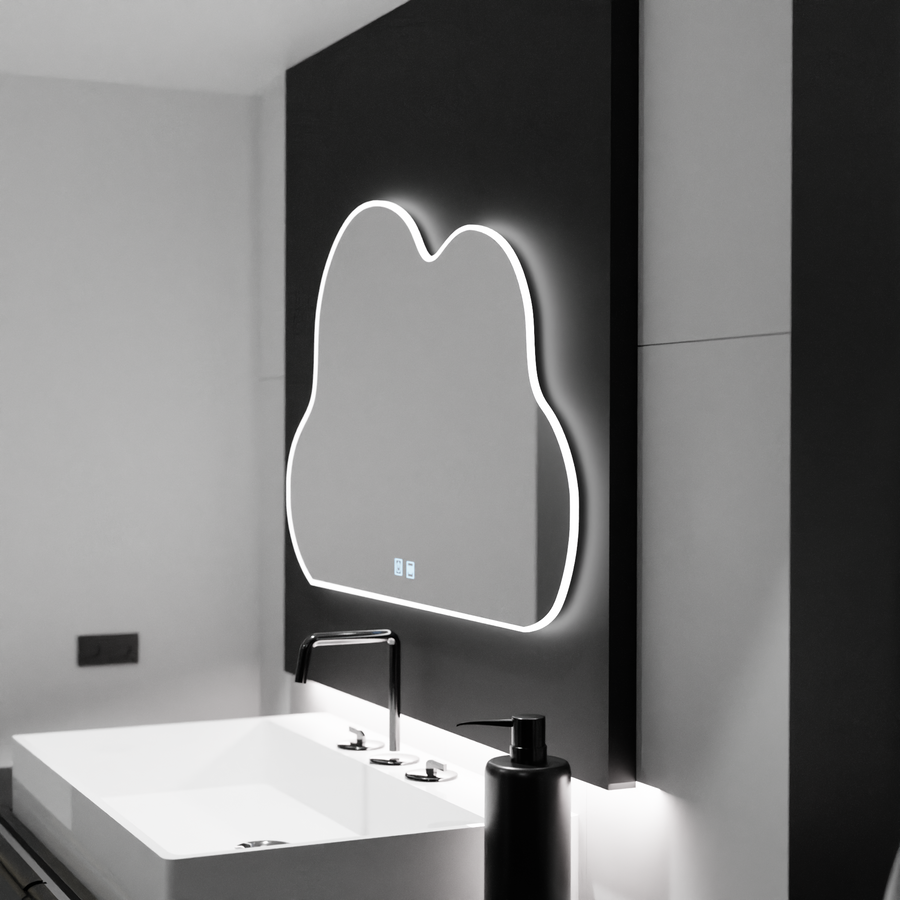 Cloud LED tükör 60x40 cm, Nuvola Touch, páramentesítő rendszer, szabályozható tükrök Korman E alapértelmezett cím Alessandro Design