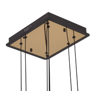 Lustra LED Suspendata cu Telecomanda STRATA, 4 elemente, 54W, Lumina 3000/4000/6000K, Negru, Inaltime Reglabila Lustre LED cu Telecomanda Default Title Alessandro Design