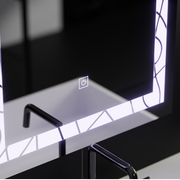 Téglalap alakú LED tükör, 60x80 cm, Deco Frame Basic Touch Mirrors Korman C Alapértelmezett cím Alessandro Design