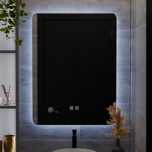 Touch Alexandra LED tükör, páramentesítő rendszer 45x60cm Korman Mirrors E Alapértelmezett cím Alessandro Design