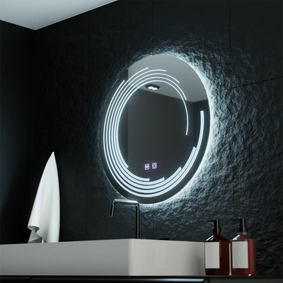 Kerek LED -tükör, 60 cm, érintő font, letiltási rendszer, Daisy
