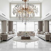 PALERMO Eleganza kristálycsillár 5xE14, átmérő 50 cm, arany