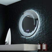 Oglinda LED Rotunda 70cm Lira Verità Touch Sistem Dezaburire Dimabila Oglinzi Korman E Default Title Alessandro Design