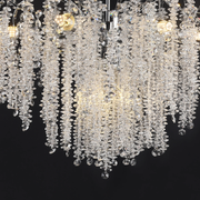Candelabru Cristal CC9311/5CH, 5x E14, Diametru 50cm, Crom Candelabre Cristal Default Title Alessandro Design