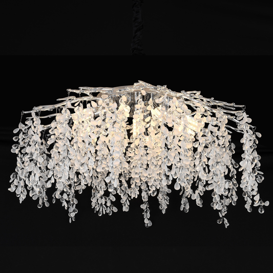 Candelabru Cristal WILLOW, 9x E14, Diametru 50cm, Crom Candelabre Cristal Default Title Alessandro Design