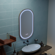 LED Touch Impora Mirror Demist System 50x80 cm Rose Gold Frame Tükrök Korman E Alapértelmezett cím Alessandro Design