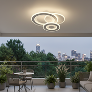 LED csillár 53 W, 3 kör, hideg/meleg/semleges fény, fehér LED csillárok Alapértelmezett cím Alessandro Design