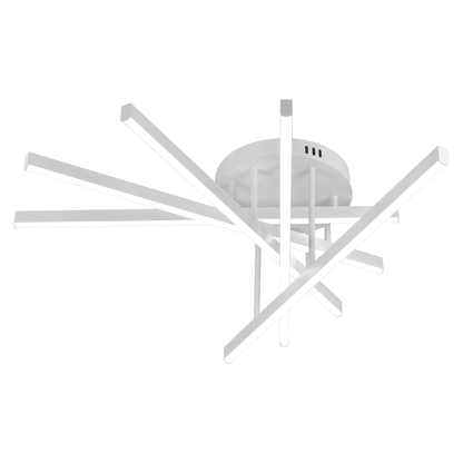 LED csillár távirányítóval GIO, 68 W, 5 elem, hideg/meleg/semleges fény, szabályozható, fehér LED csillár távirányítóval Alapértelmezett cím Alessandro Design