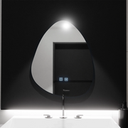 Organic LED tükör 80x60cm, Fluido Touch, Páramentesítő rendszer, Tompítható