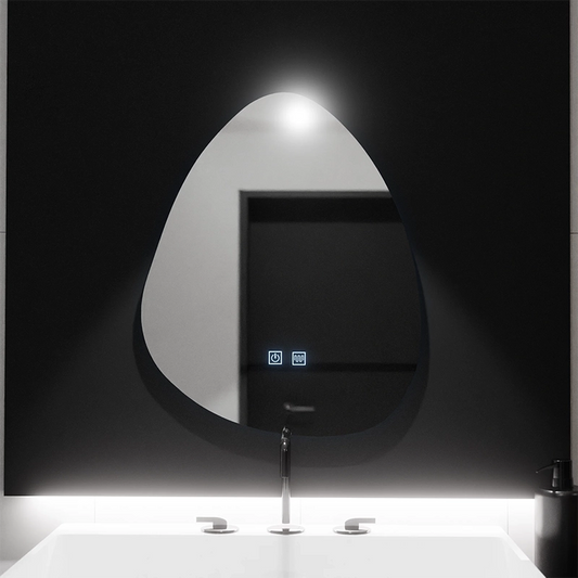 Organic LED tükör 80x60cm, Fluido Touch, Páramentesítő rendszer, Tompítható