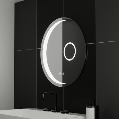 LED kerek tükör, 80 cm, Orbis Touch, páramentesítő rendszer, szabályozható, E31S/80X80 tükrök Korman E alapértelmezett cím Alessandro Design