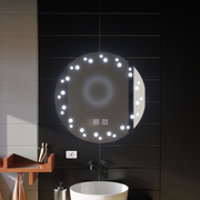 Mirror LED Touch Ivory Demist System 50X50cm Tükrök Korman E Alapértelmezett cím Alessandro Design