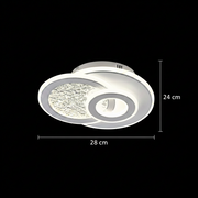 KOMPACTO LED csillár 47 W, 3 kör, hideg/meleg/semleges fény, fehér LED csillárok Alapértelmezett cím Alessandro Design