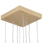Lustra LED cu telecomanda ,Suspendata 96W, 4 Elemente, lumina Rece/Calda/Neutra, Dimabila, Inaltime Reglabila, Auriu Lustre LED cu Telecomanda Default Title Alessandro Design