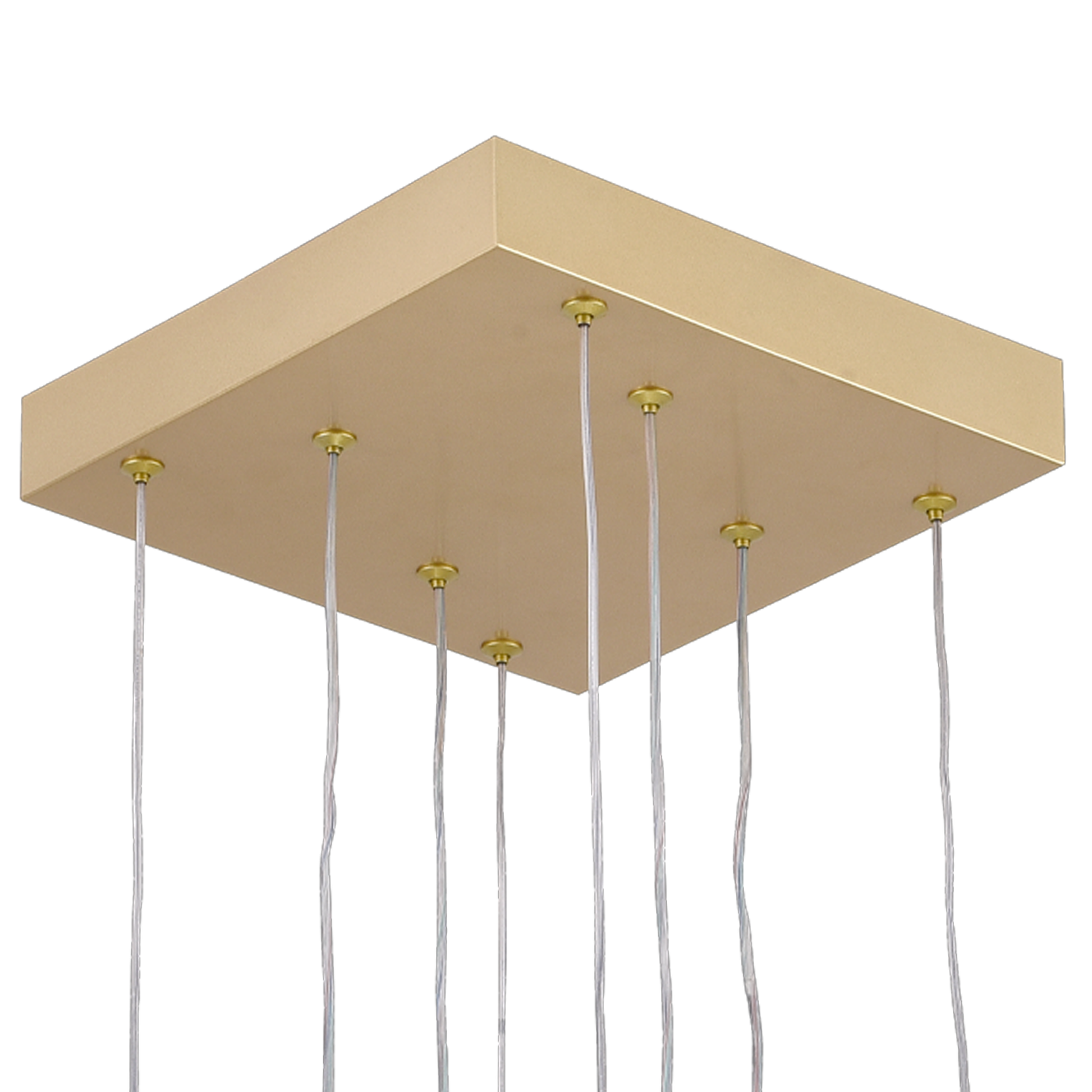 Lustra LED cu telecomanda ,Suspendata 96W, 4 Elemente, lumina Rece/Calda/Neutra, Dimabila, Inaltime Reglabila, Auriu Lustre LED cu Telecomanda Default Title Alessandro Design