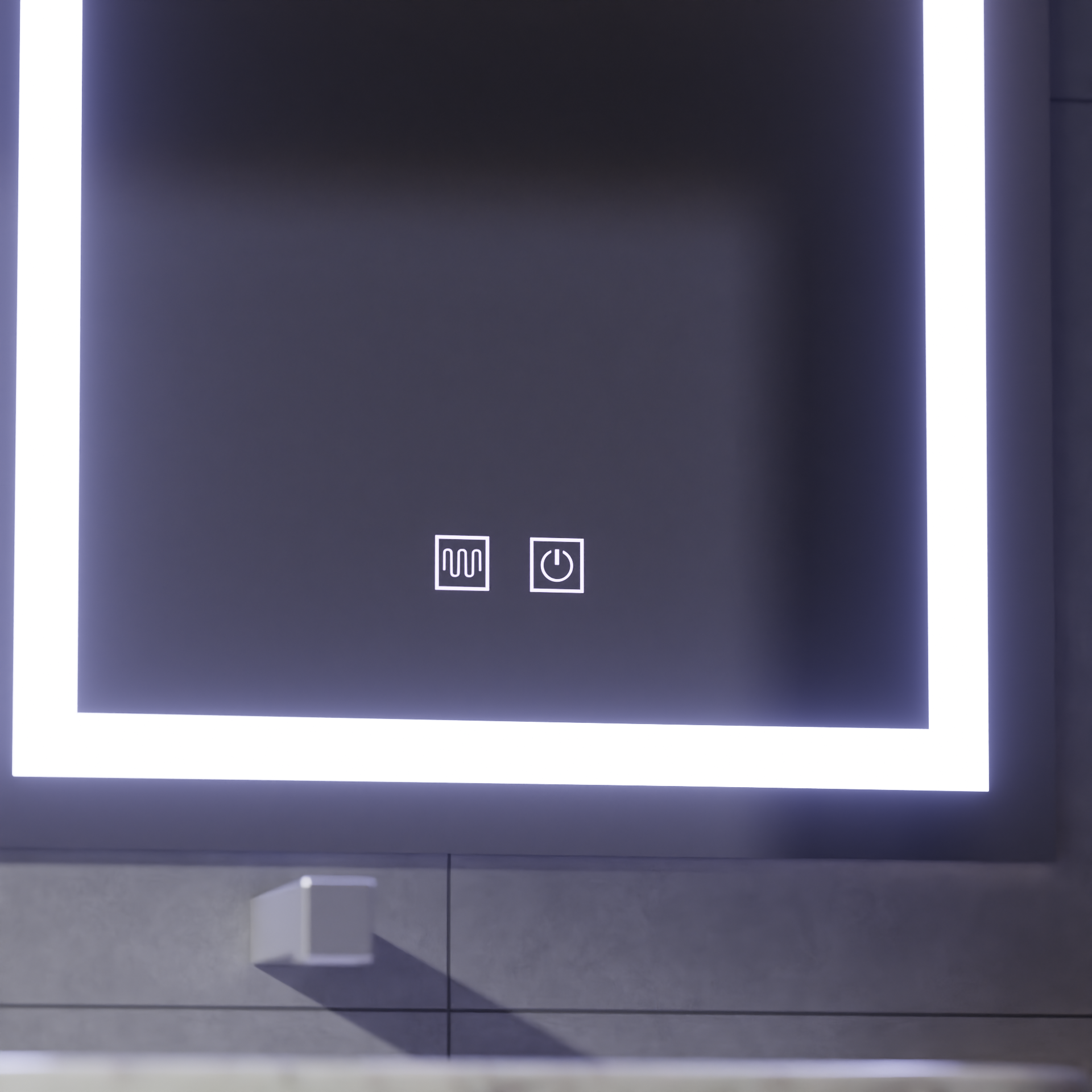 LED érintőtükör páramentesítő funkcióval, 80x50 cm-es tükrök Korman E Alapértelmezett cím Alessandro Design