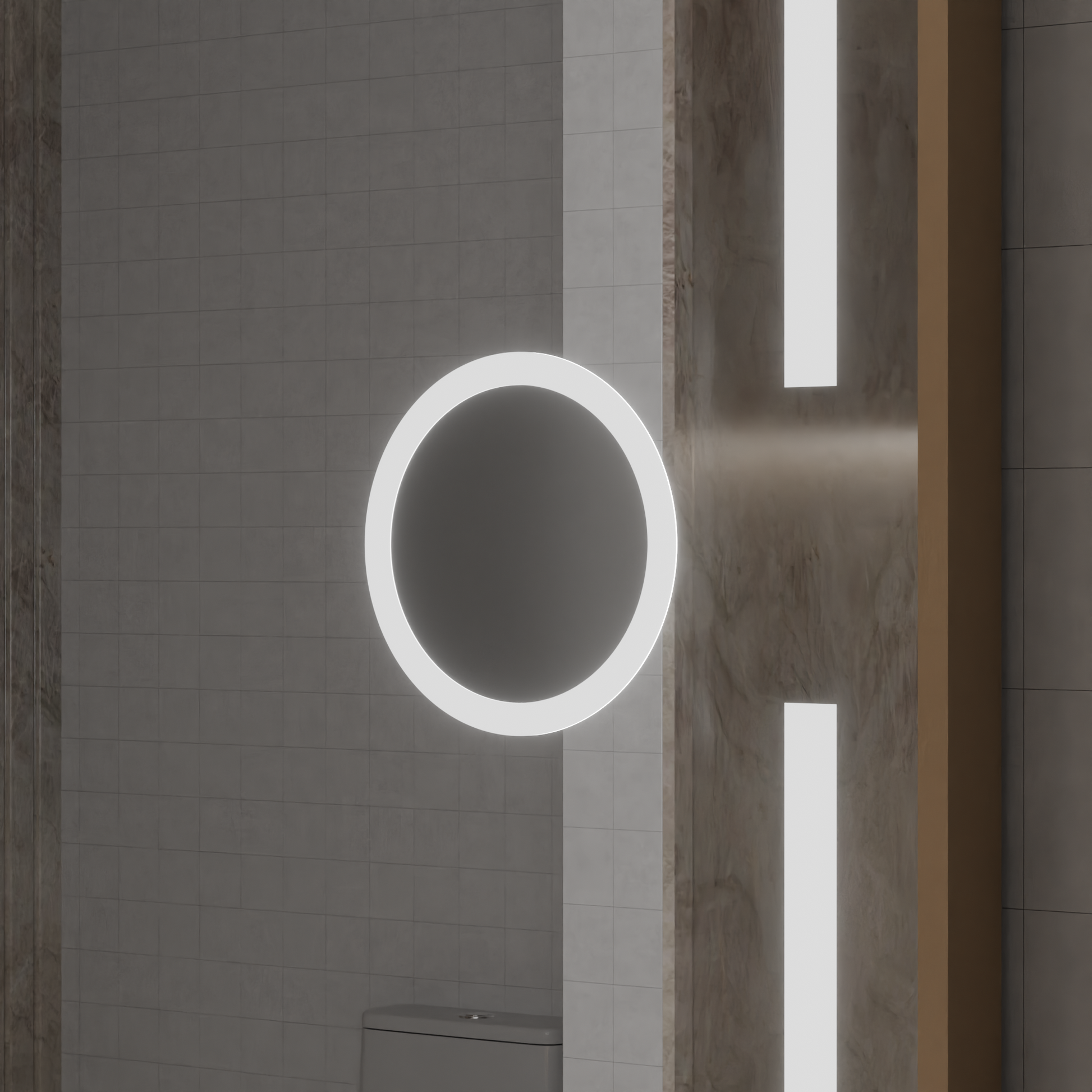 LED tükör MotionGlow Sofia érzékelő páramentesítő funkcióval Hőmérő óra 110x65 cm meleg/hideg/semleges fény szabályozható, rózsa arany keret, Marcello Funghi kollekció Marcello tükrök alapértelmezett cím Alessandro Design