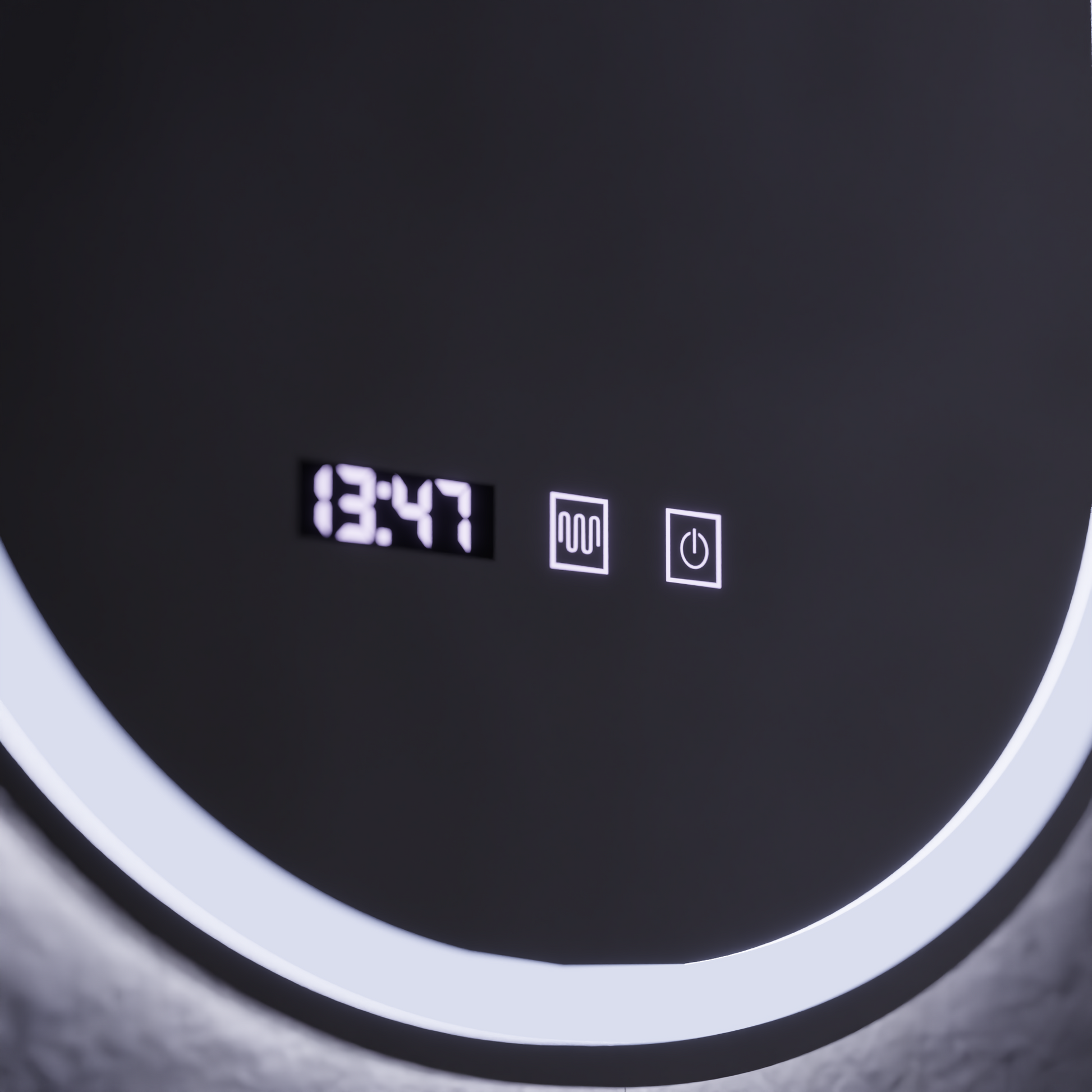 LED érintőtükör ONIRA páramentesítő rendszer, óra és hőmérséklet 50x80 cm Tükrök Korman S Alapértelmezett cím Alessandro Design