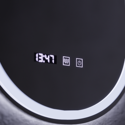 LED érintőtükör ONIRA páramentesítő rendszer, óra és hőmérséklet 50x80 cm Tükrök Korman S Alapértelmezett cím Alessandro Design