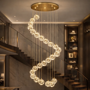 Crystal LED KILKENNY Culmino csillár, 144 W, semleges fény, átmérő 60 cm, arany modern csillárok alapértelmezett cím Alessandro Design