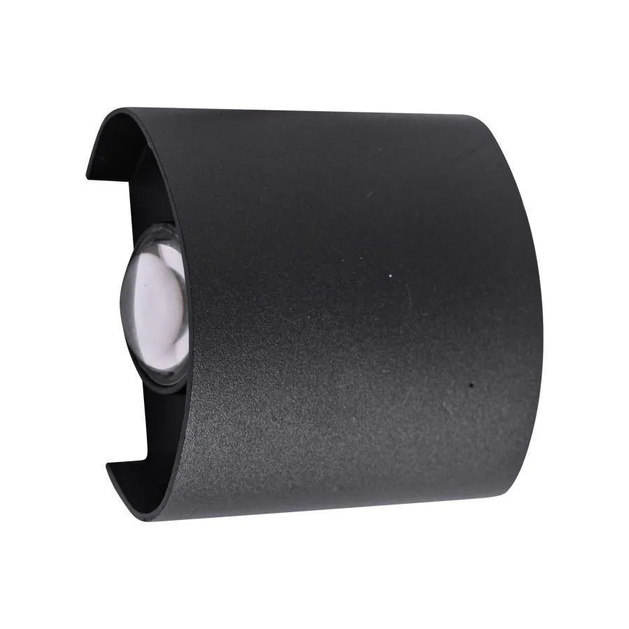 Fantas kültéri és beltéri LED fali lámpa, 2 forrás x 1W, IP65, fémes, fekete, 3000K kültéri fali lámpák alapértelmezett cím Alessandro Design