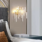 Cristal Chandler fali lámpa 3x G9 Gold belső fali lámpa Alapértelmezett cím Alessandro Design