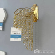 Cristal Ander fali lámpa 1xE14 arany beltéri fali lámpa Alapértelmezett cím Alessandro Design