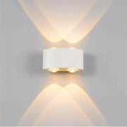 Fantas kültéri és beltéri LED fali lámpa, 4 forrás x 1W, IP65, fémes, fehér, 3000K kültéri fali lámpák alapértelmezett cím Alessandro Design