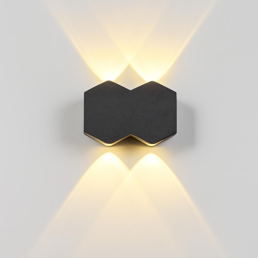 Aplica LED AX231, Exterior si Interior, 4 Surse, 10W, Negru, 3000K Aplice de Exterior Default Title Alessandro Design