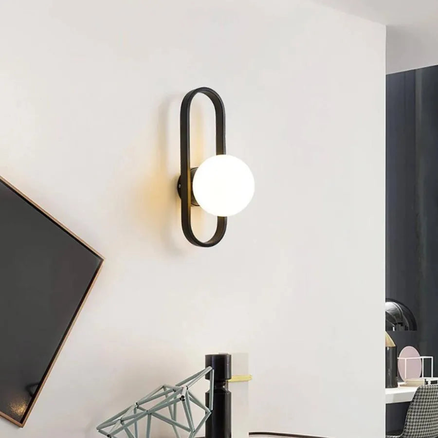 Júlia fali lámpa 1x E14 Fehér Fekete Beltéri fali lámpa Alapértelmezett cím Alessandro Design