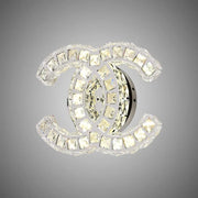 Crystal LED fali lámpa YANIRA 28W, Hideg/Meleg/Semleges fény, Fényes Chrome Luster LED Crystal Alapértelmezett cím Alessandro Design