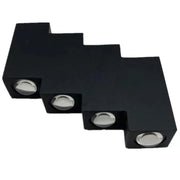 Aeetes kültéri LED fali lámpa, 8 W, fém, fekete kültéri fali lámpák alapértelmezett cím Alessandro Design