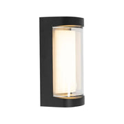 Han kültéri LED fali lámpa, 8W, fém, fekete kültéri fali lámpák alapértelmezett cím Alessandro Design