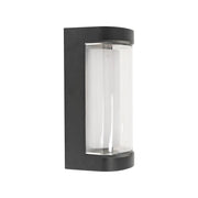 Han kültéri LED fali lámpa, 8W, fém, fekete kültéri fali lámpák alapértelmezett cím Alessandro Design
