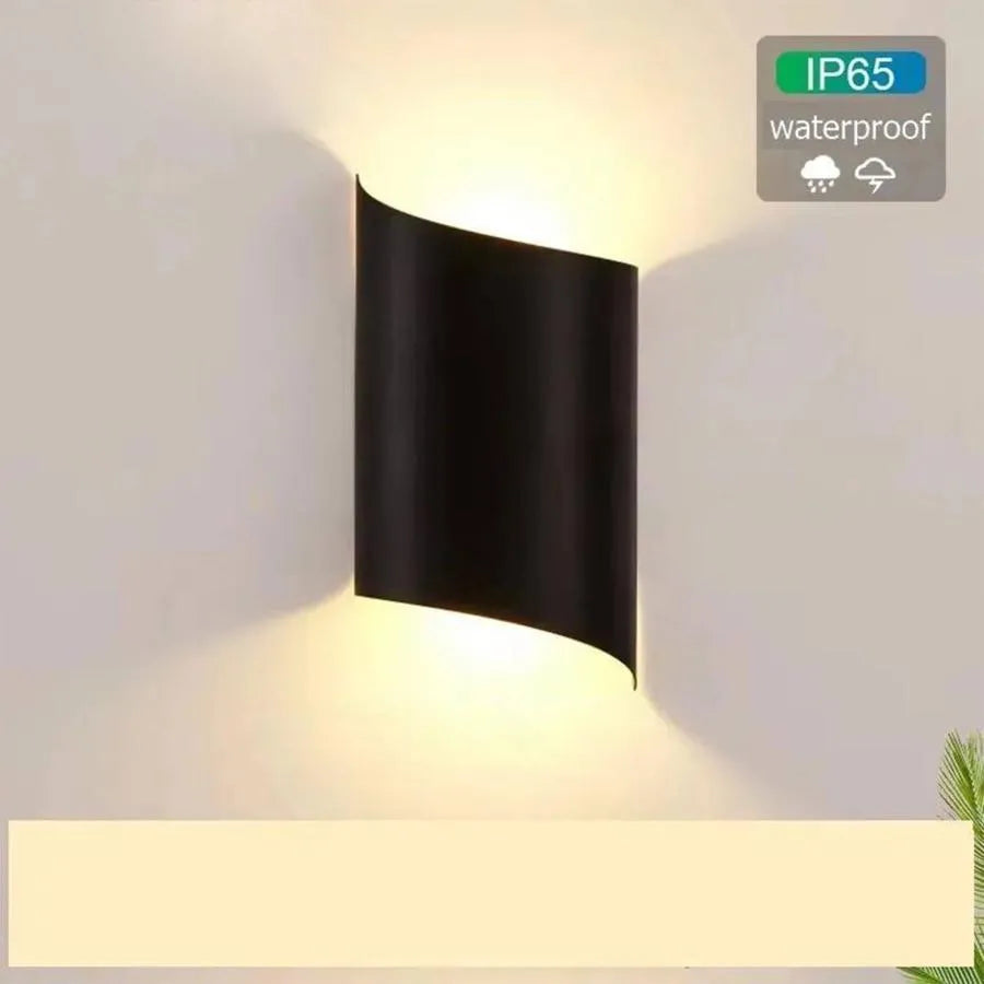Kültéri LED fali lámpa Hande 10W IP65 fekete Kültéri fali lámpák Alapértelmezett cím Alessandro Design