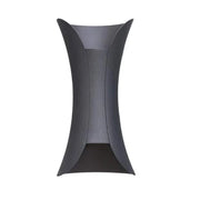 Kültéri LED fali lámpa Heba, 10W IP65, fém, fekete Kültéri fali lámpák Alapértelmezett cím Alessandro Design