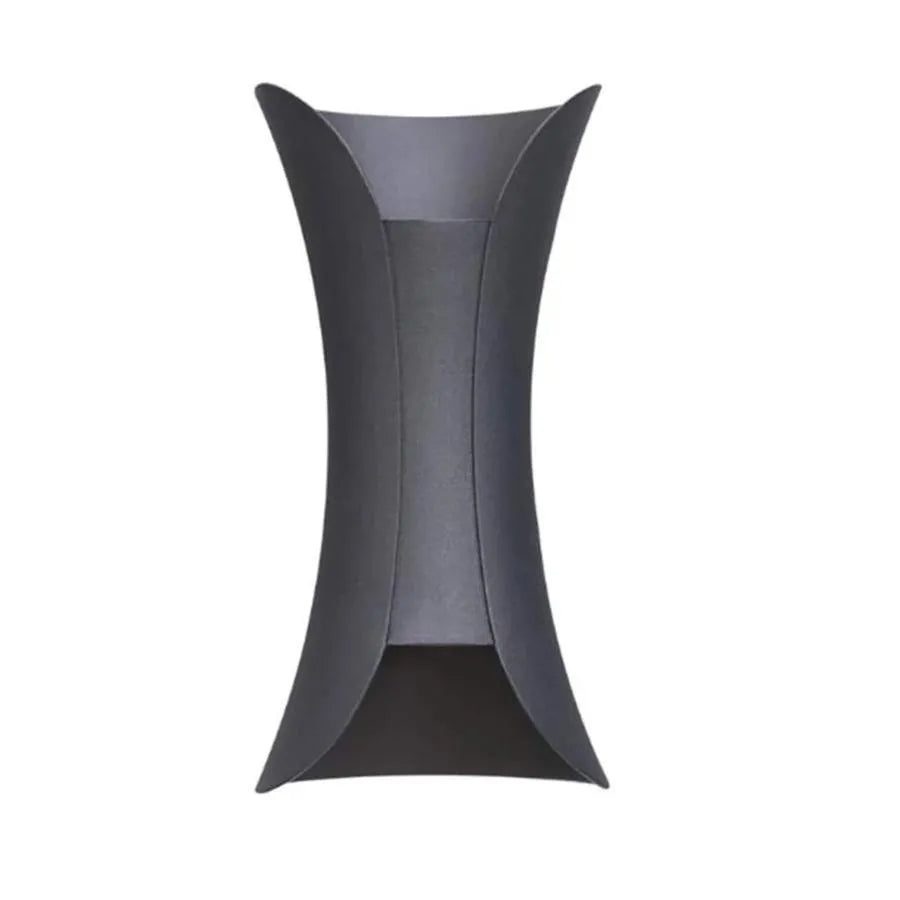 Kültéri LED fali lámpa Heba, 10W IP65, fém, fekete Kültéri fali lámpák Alapértelmezett cím Alessandro Design