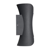 Kültéri LED fali lámpa Heba, 10W IP65, fém, fekete Kültéri fali lámpák Alapértelmezett cím Alessandro Design