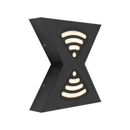 Kültéri LED fali lámpa Retelis, 12W, fém, fekete Kültéri fali lámpák Alapértelmezett cím Alessandro Design