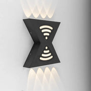 Kültéri LED fali lámpa Retelis, 12W, fém, fekete Kültéri fali lámpák Alapértelmezett cím Alessandro Design